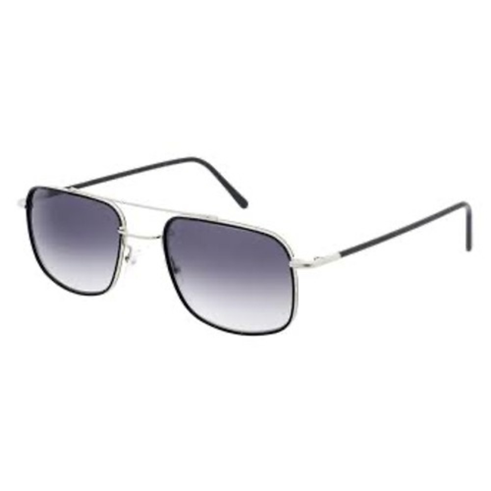 Andy Wolf AMON H. col.a 57/20 Silver Black Square Aviator Sunglasses New